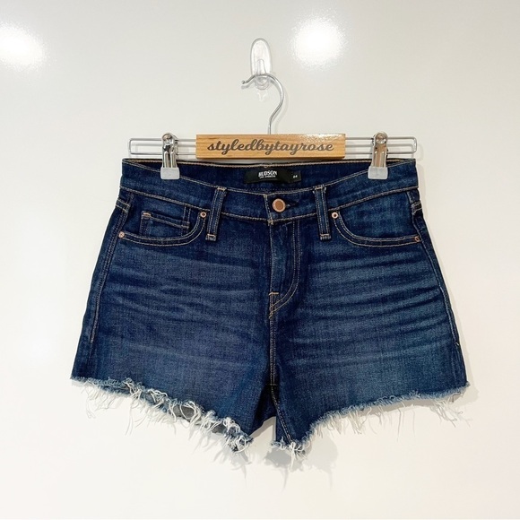 Hudson Jeans Gemma Mid Rise Cut Off Jean Shorts - Picture 5 of 13